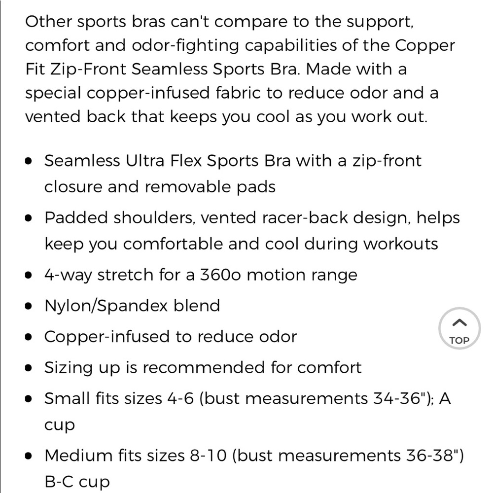 Copper Fit bra - Picture 4 of 4